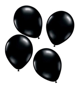 BALONY LATEKSOWE 100SZT CZARNE 10"