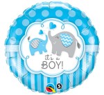 BALON 18" IT'S A BOY SŁONIK