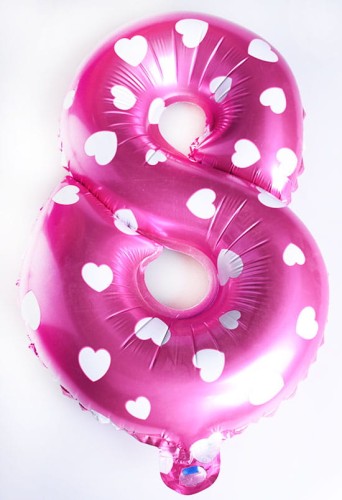 Balon foliowy cyfra 8