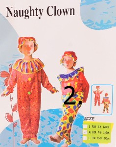 STRÓJ KOSTIUM PRZEBRANIE CLOWN "S" ŻÓŁTY
