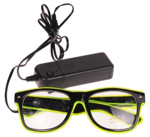 OKULARY LED ŚWIECĄCE ZIELONE