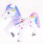 ZABAWKA DMUCHANA DO WODY KONIK FIOLET 46CM