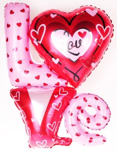BALON 24" LOVE NAPIS NA WALENTYNKI