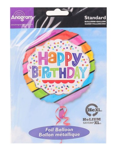 Balon na hel lub powietrze anagram lizak 43 cm