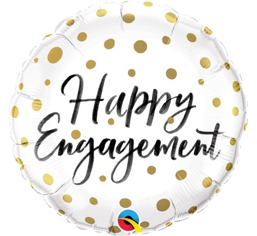 balon 18" happy engagement