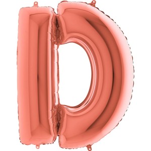 BALON 100CM LITERKA RÓŻOWE ZŁOTO D
