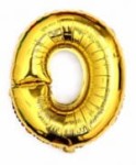 BALON 40CM CYFRA ZŁOTA 0