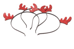 BOŻE NARODZENIE OPASKA ROGI RENIFERA CYRKONIE 12SZT