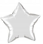 BALON 18" GWIAZDA SREBRNA MATOWA