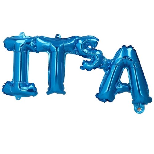 balon napis itsa niebieski