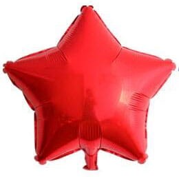 BALON 18" GWIAZDA CZERWONA