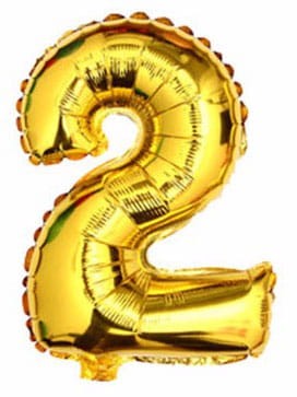 Balon foliowy cyfra"2"