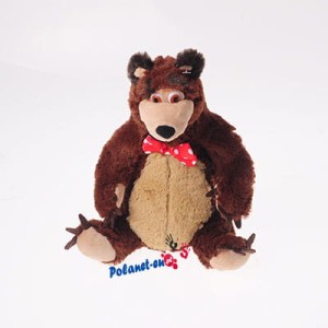 MASKOTKA MIŚ MASZA GRAJĄCY 28CM