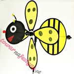 WIATRAK ODPUSTOWY OGRODOWY BIEDRONKA PSZCZÓŁKA ŻÓŁTA