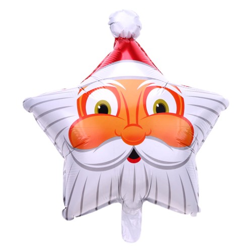 Balon foliowy gwiazdka Mikołaj