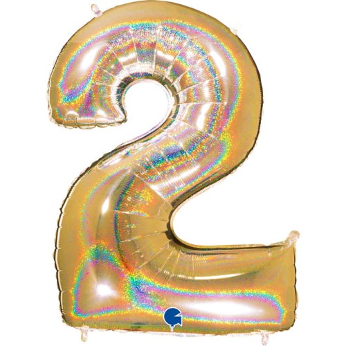 balon cyfra holograficzna 2