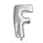 BALON 100CM LITERKA SREBRNA F