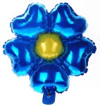 BALON KWIATUSZEK GRANATOWY 45X53CM