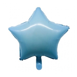BALON 5" GWIAZDA NIEBIESKA KOMPLET 4SZT