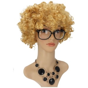 PERUKA AFRO LOKI WŁOSY KRĘCONE NA IMPREZĘ BLOND