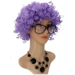 PERUKA AFRO LOKI WŁOSY KRĘCONE NA IMPREZĘ JASNY FIOLET