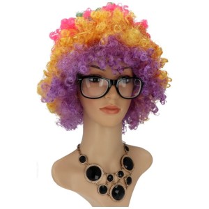 PERUKA AFRO LOKI WŁOSY KRĘCONE NA IMPREZĘ TĘCZOWA