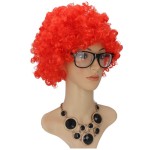 PERUKA AFRO LOKI WŁOSY KRĘCONE NA IMPREZĘ CZERWONA