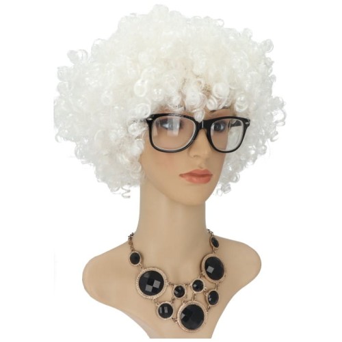 peruka afro biała