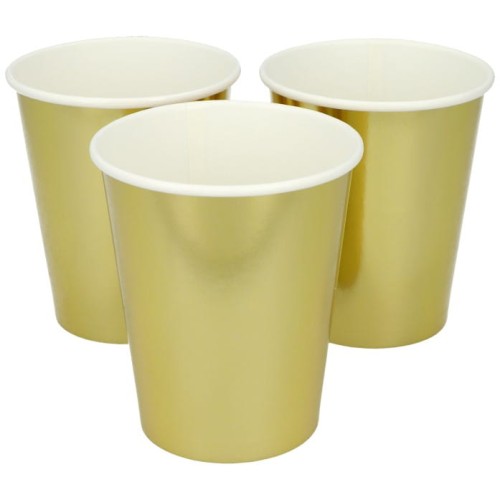 kubeczki papierowe złote