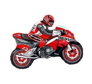 BALON HISZPAŃSKI 24" MOTOCYKL CZERWONY
