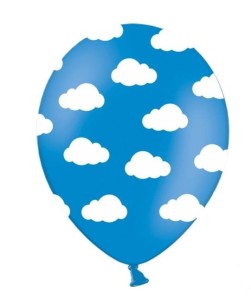 BALON LATEKSOWY W CHMURKI MIX 5SZT
