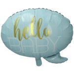 BALON 20"HELLO BABY NIEBIESKI