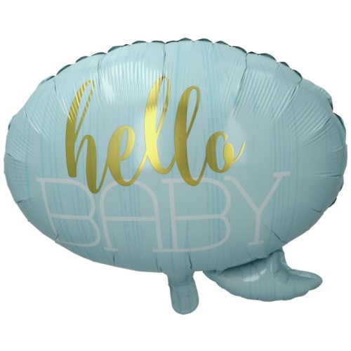 balon foliowy hello baby niebieski