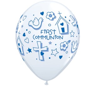 BALONY PIERWSZA KOMUNIA FIRST COMMUNION SYMBOLS BOY 25SZT