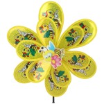 WIATRAK OGRODOWY DUŻY 75CM PSZCZÓŁKI ŻÓŁTY