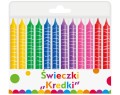 Świeczki urodzinowe w kształcie kredek