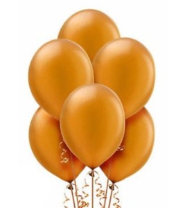 BALONY METALICZNE 100SZT ZŁOTE 10"