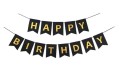 girlanda happy birthday czarna
