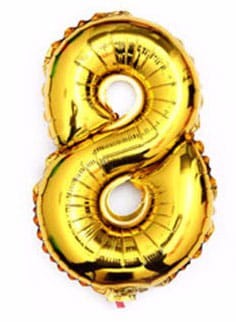 Balon foliowy cyfra 8