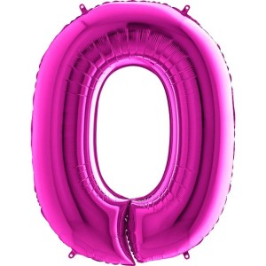 BALON 100CM CYFRA PURPLE 0