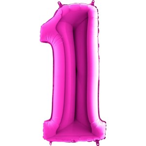 BALON 100CM CYFRA PURPLE 1
