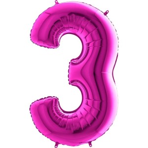 BALON 100CM CYFRA PURPLE 3
