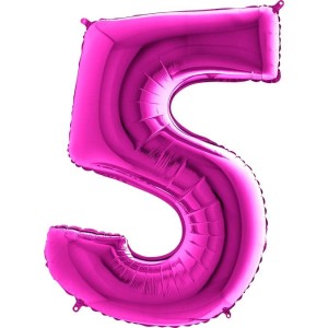 BALON 100CM CYFRA PURPLE 5