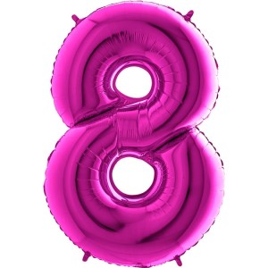 BALON 100CM CYFRA PURPLE 8