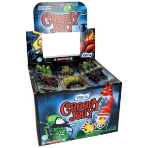 VIDAL CREEPY JELLY ŻELKI OPAK 66SZT HALLOWEEN