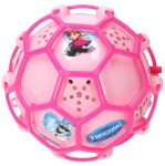 ŚWIECĄCA SKACZĄCA PIŁKA FROZEN Z DŹWIĘKIEM RÓŻOWA 6A28