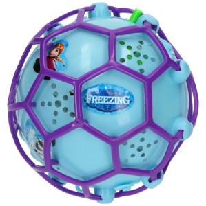 ŚWIECĄCA SKACZĄCA PIŁKA FROZEN Z DŹWIĘKIEM NIEBIESKA 6A28