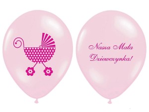 BALONY 30CM NASZA MAŁA DZIEWCZYNKA, P. PINK (1 OP. / 6 SZT.)