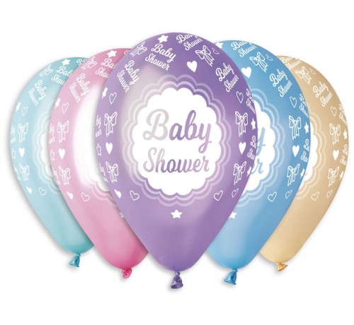 Balony z nadrukiem baby shower