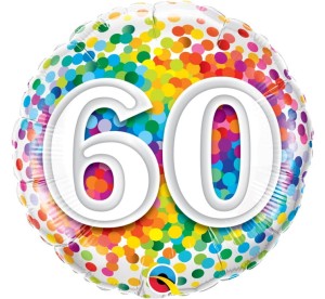 BALON 18" KONFETTI 60